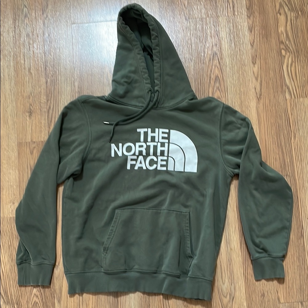 The North Face Green Pullover Sweater with Logo